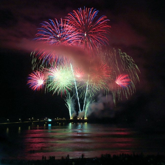 Fireworks at the Pier.