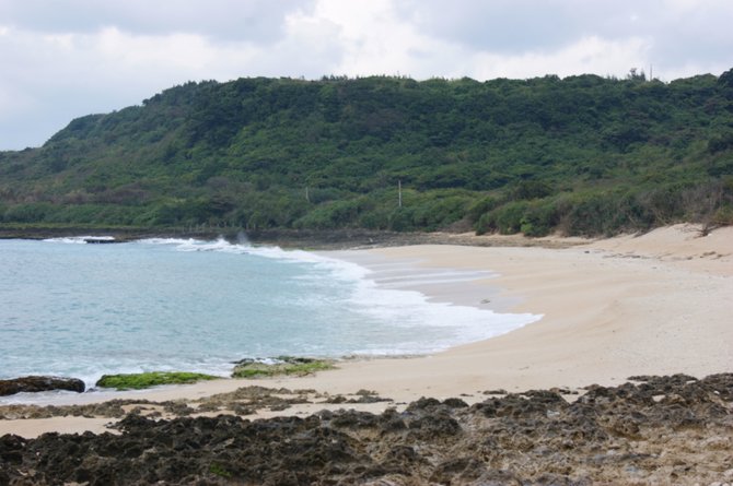 Secluded stretch of beach in Kenting