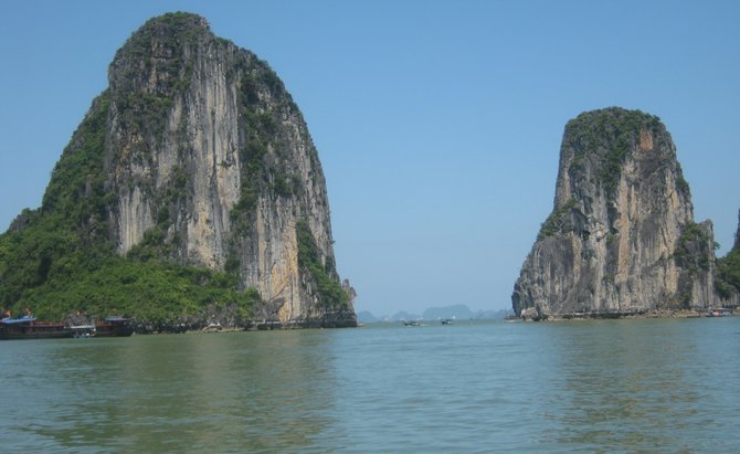 Halong Bay, Vietnam is a lovely spot with a dreammlike quality..