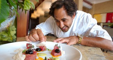 Chef Jason Knibb's tuna tartare is a revelatory rendition — shocking even.