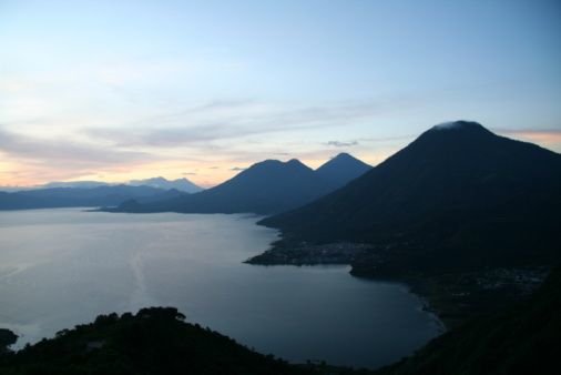 Lake Atitlan at dusk