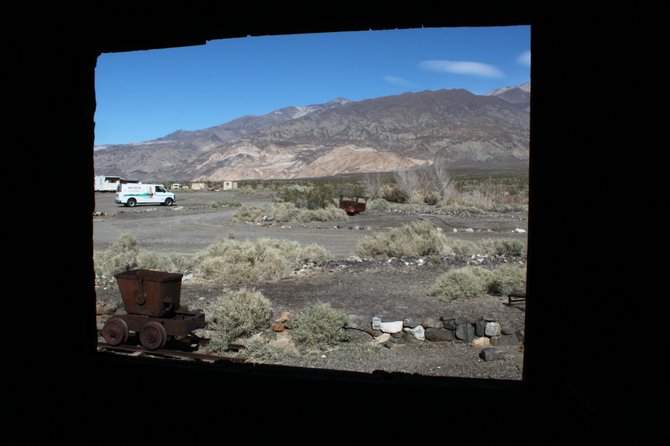 This was taken at a ghost town right outside of Death Valley that had a cemetary, old jail and old abandoned truck rumored to be Charles Manson's.