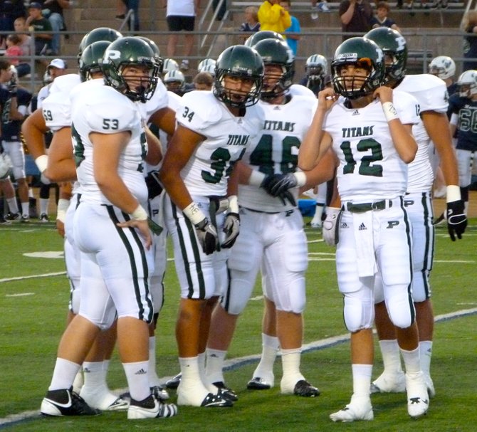 Poway in the offensive huddle