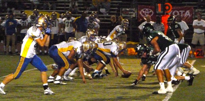 San Pasqual lines up its option attack against Poway’s defense