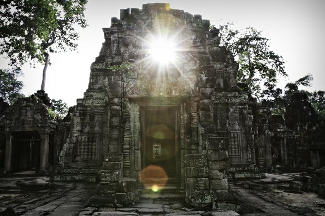 Angkor Wat. In one of the less-traveled temples, this ray of sunlight caught my attention after the pounding rain I'd experienced the previous several days.