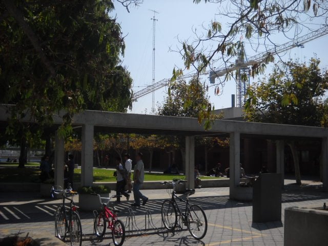 Bike area at City College.