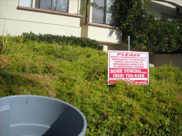 "Friendly reminder" about parking near Del Mar Fairgrounds residential area.