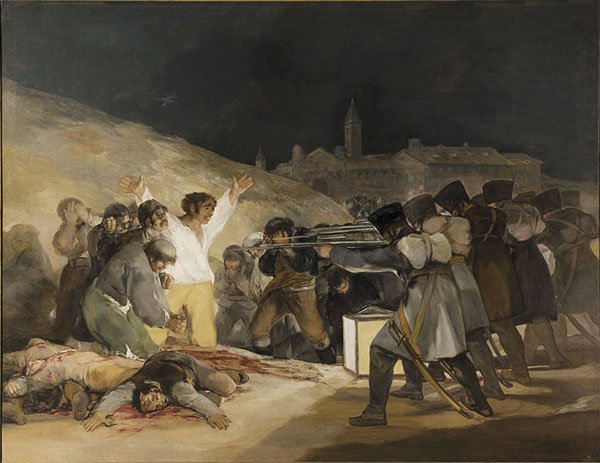 Viewing Francisco Goya’s Third of May 1808, I felt physically shoved around.
