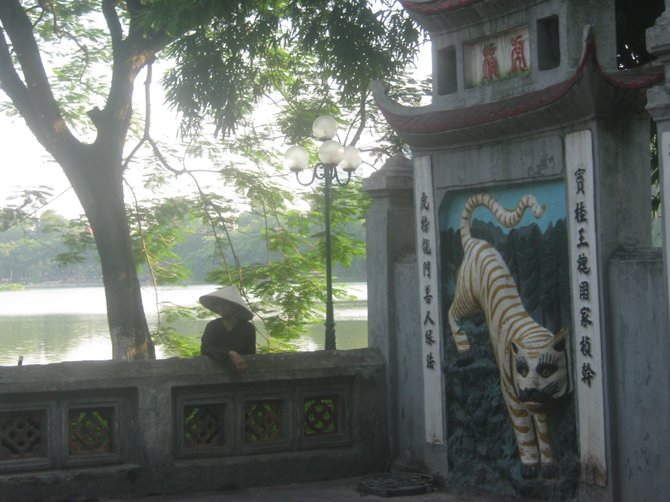 Temple on Hoan Kiem Lake, Hanoi