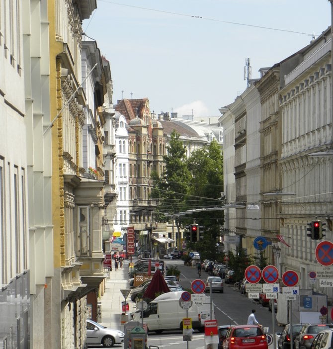 Vienna, view from Berggasse #19