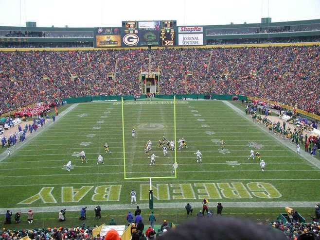 Green Bay Packers sell stock in the team in an effort to raise $130 million to trick out Lambeau Field.