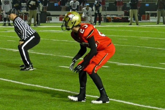 Santa Fe Christian defensive back Nathan Ross gets into a backpedal