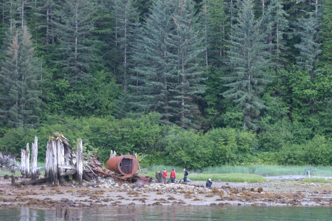 Remnants of a canning factory on the shores of Dundas Bay, Alaska