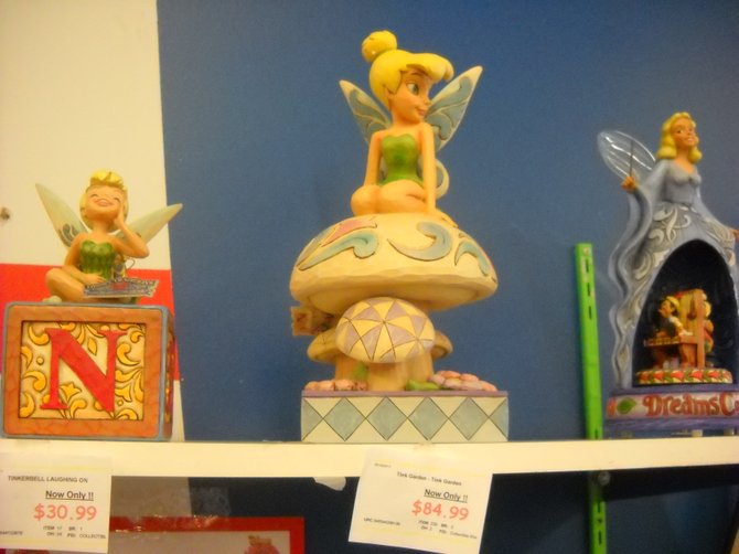 Tinkerbell collectibles at Character Depot in Loma Shopping Square.