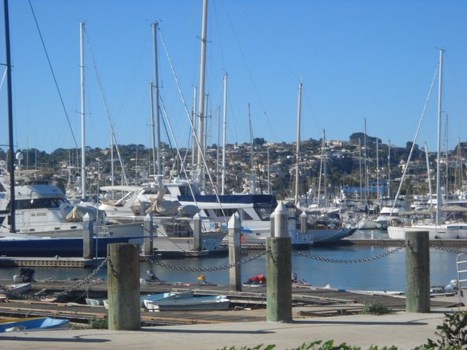 Beautiful, balmy winter afternoon at Driscoll's Wharf.