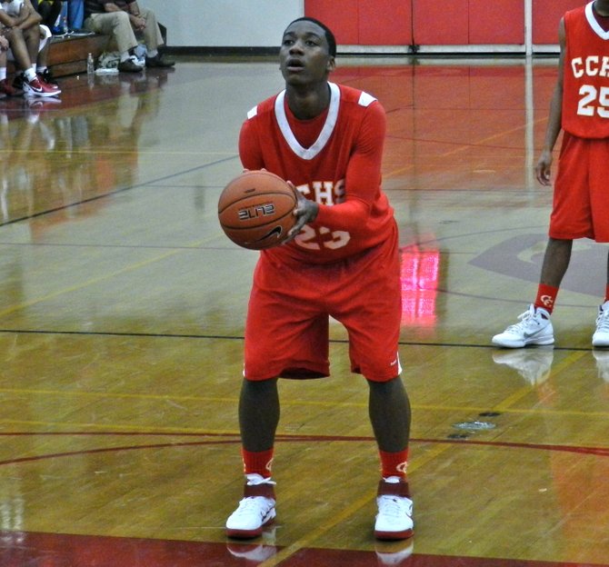 Cathedral Catholic forward Xavier Williams at the free throw line