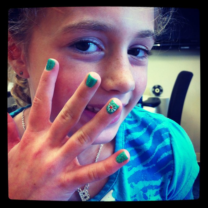Bella's finished nails