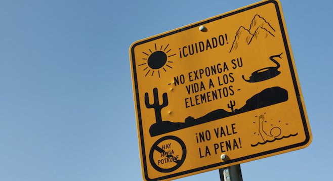 Ciudad Acuña, Mexico: a possible welcome sign?