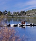 Boat dock at Lake Miramar in 2012