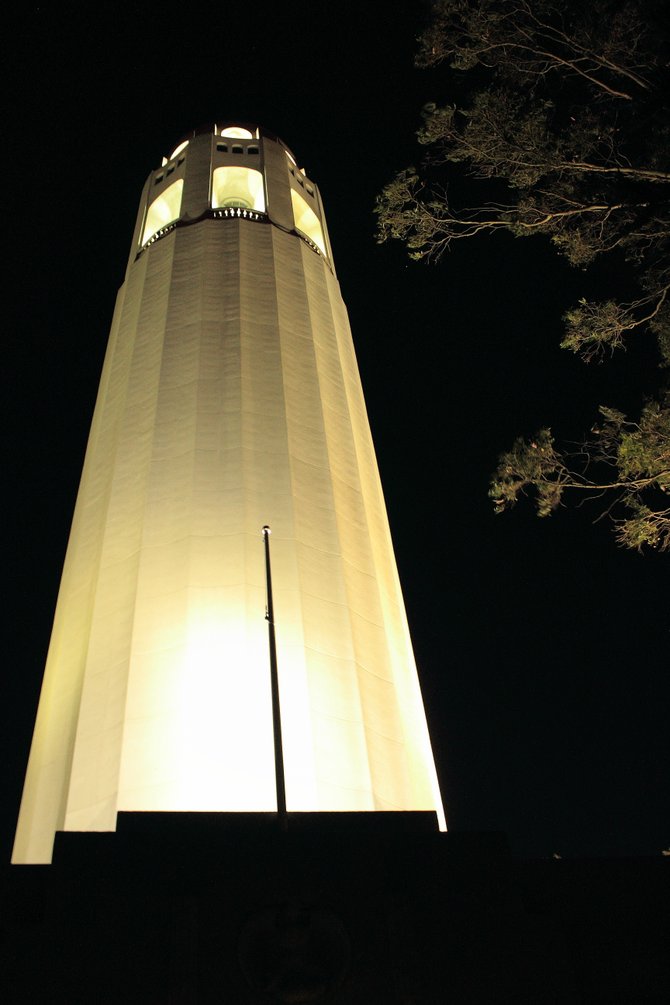 Coit Tower in San Francisco, CA. 