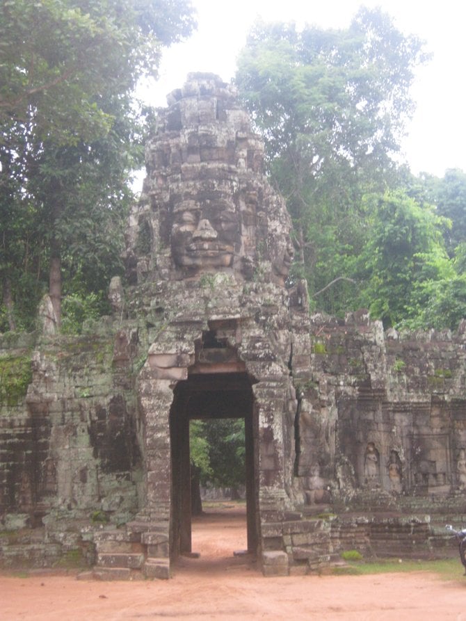 The entrance to the Banteay Kdei temple near Siem Reap, Cambodia