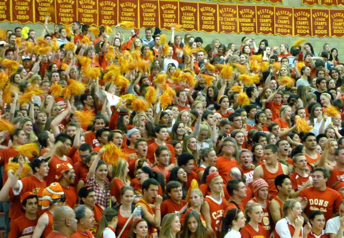Cathedral Catholic's student section makes noise for the Dons