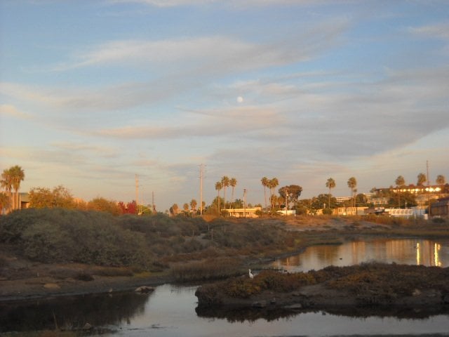 Famosa Slough at twilight.