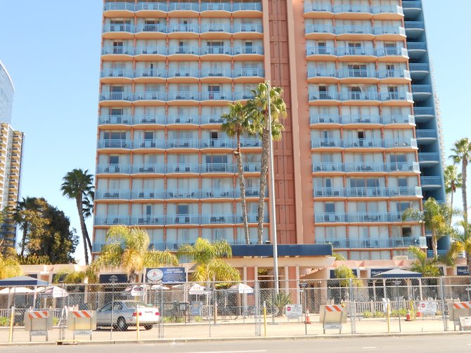 Holiday Inn overlooking San Diego Bay.