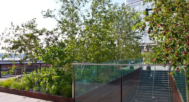 Entrance to New York City's High Line