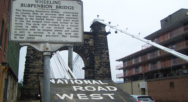 Wheeling, West Virginia - the sign says it all