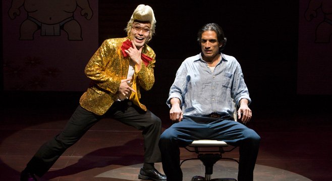 Daisuke Tsuji and René Millán rewrite history in La Jolla Playhouse’s American Night, The Ballad of Juan José.