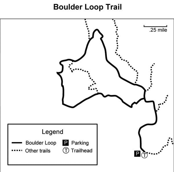 Map of Boulder Loop Trail