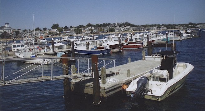 Fishing boats in Provincetown Harbor