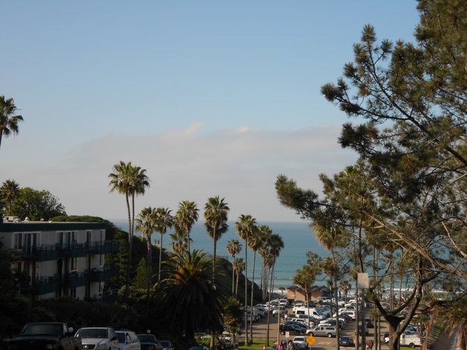 Tourmaline Beach driveway.