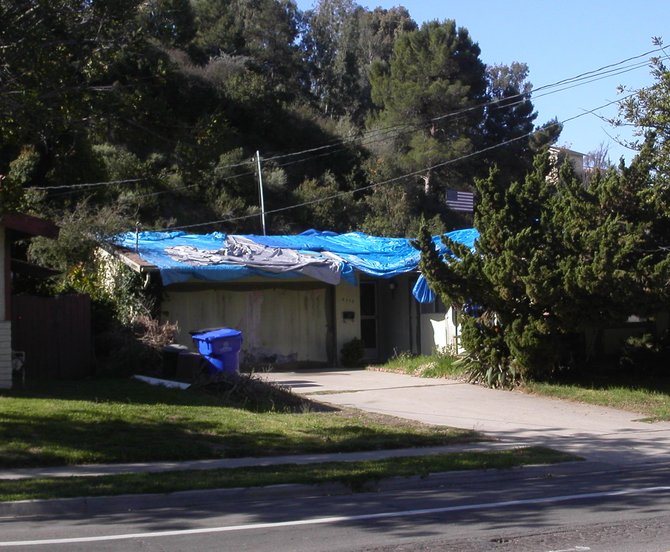 why get a new roof? a tarp will do as well for six or nine more months...
In Clairemont.