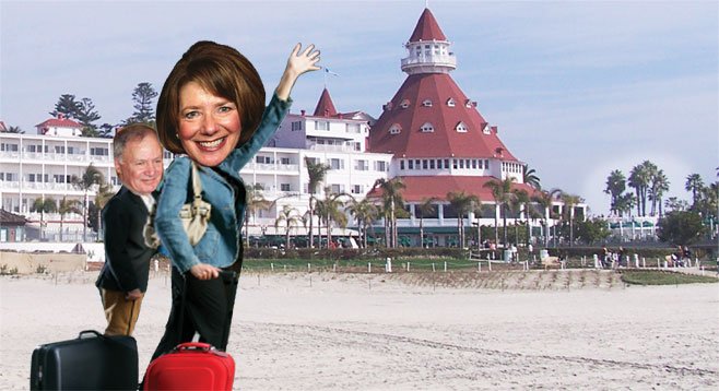 Congresswoman Susan Davis and her husband Steve have specialized in high-end travel funded by others.