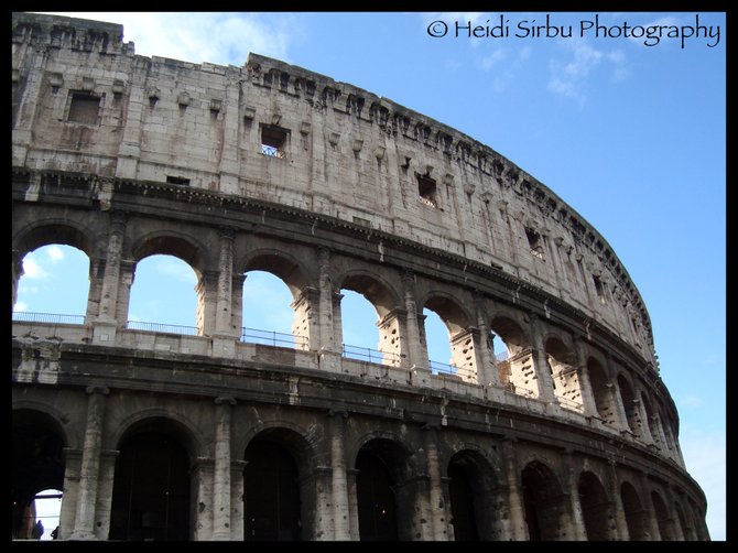 The Colosseum in Rome: one of the most recognizable pieces of architecture in the world! 