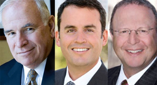 Hotshot California lobbyists Bob White, Craig Benedetto, and Ben Haddad are giving to San Diego candidates.
