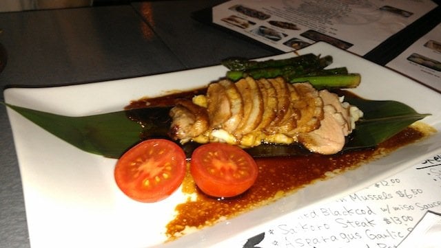 Roasted duck with teriyaki sauce