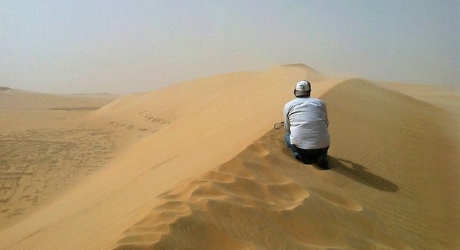 Looking out into nowhere: the vast, empty expanse of Saudi Arabia's Arabian Desert 