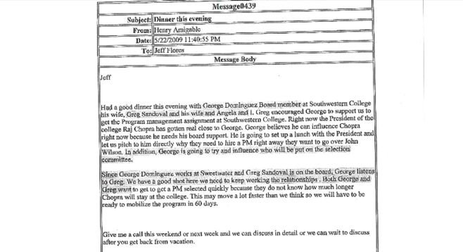 Email from Henry Amigable to Jeff Flores, dated May 22, 2009