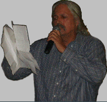 Daniel reading at West Fargo club in Tijuana
