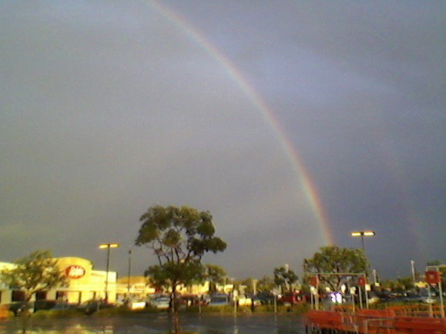 rainbow generated by the target store on balboa in clairemont