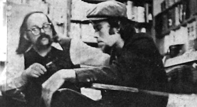 Lou Curtiss with Tom Waits in 1973
