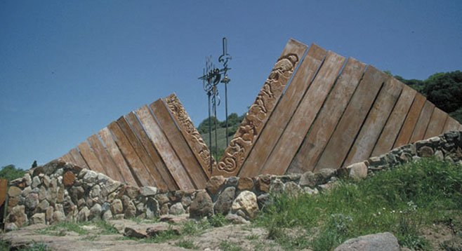 The Julian artist James Hubbell designed the gateway to the preserve.