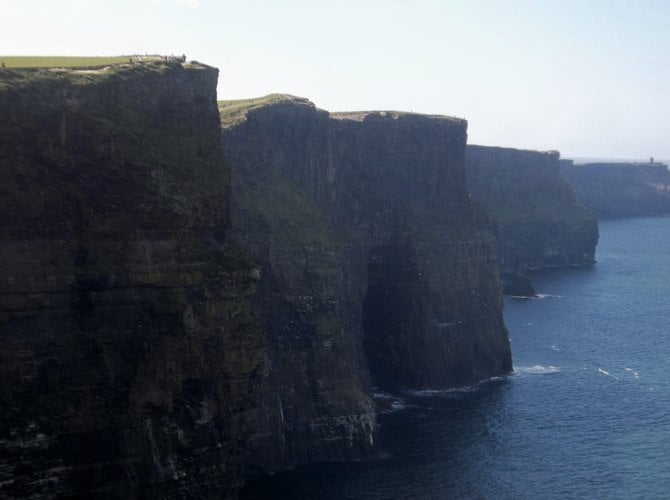 The spectacular Cliffs of Moher along the western coast of Ireland