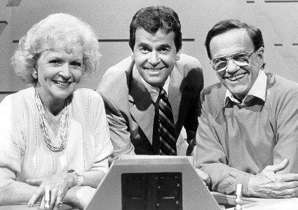 With Betty White and Bill Cullen on "The 25,000 Pyramid" (1987).