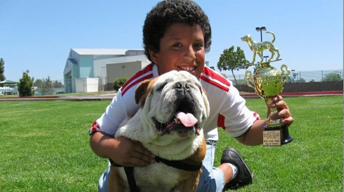 José Ramirez and his five-year-old English bulldog Buches took the Most Look-Alike trophy.