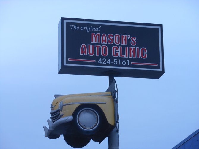 Right next to Mason's Auto Clinic...
