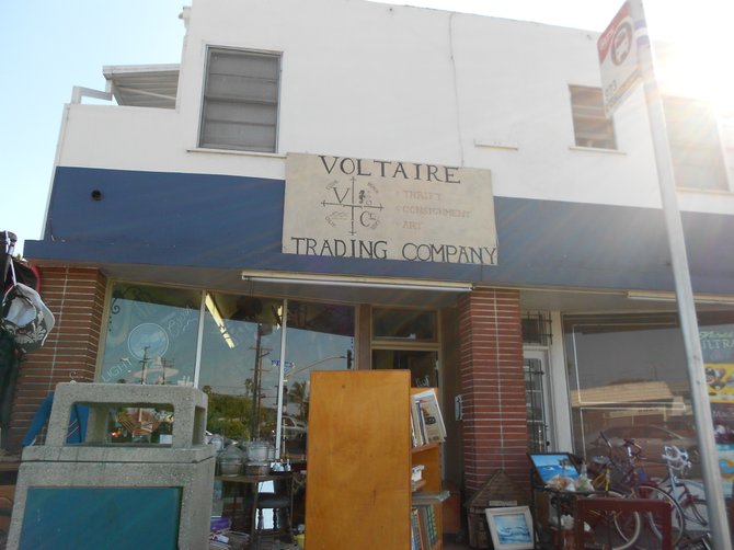 Lots of stuff for sale at Voltaire Trading Company in Ocean Beach.